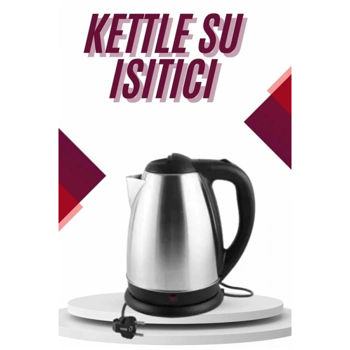 Hubrendy Tekno Çelik Su Isıtıcı Kettle Dayanıklı Paslanmaz Çelik Uzun Ömürlü