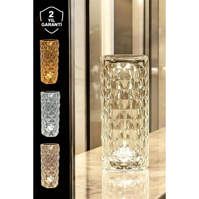 Hubrendy Tekno Dokunmatik Kristal Gece Lambası Hediyelik