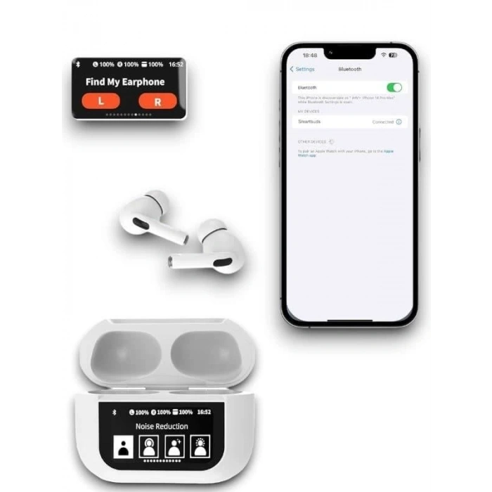 Hubrendy Tekno EKRANLI AİRPODS PRO