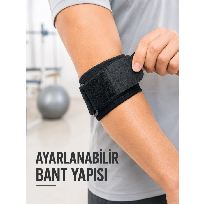 Hubrendy Tekno Golfçü Dirseği Bandajı Spor ve Günlük Kullanım İçin Dirsek Bandı