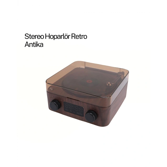 Hubrendy Tekno GRAMAFON SPEAKER KAHVERENGİ
