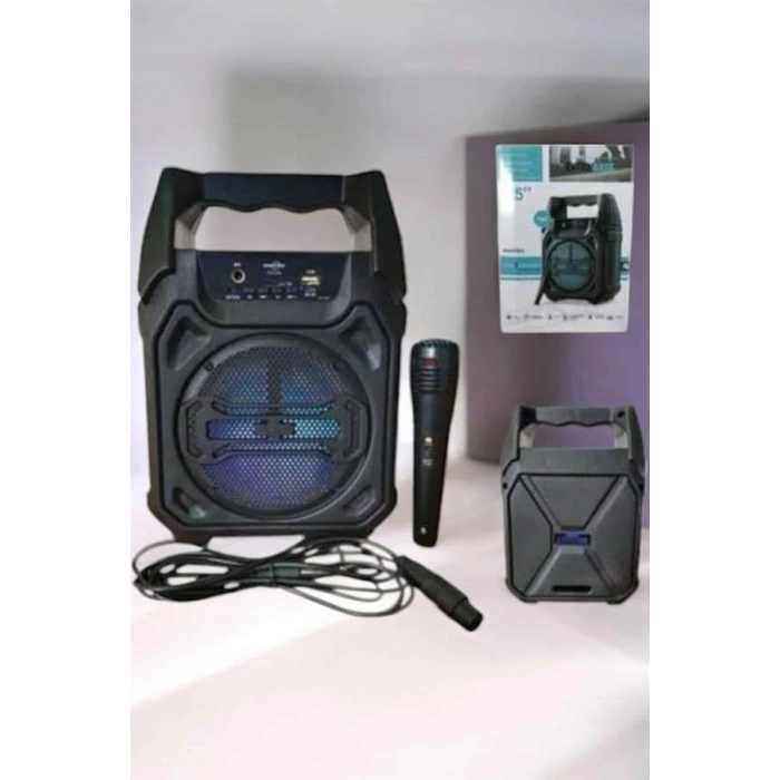 Hubrendy Tekno Güçlü ve Şarj Edilebilir Bluetooth Hoparlör 6.5 İnç