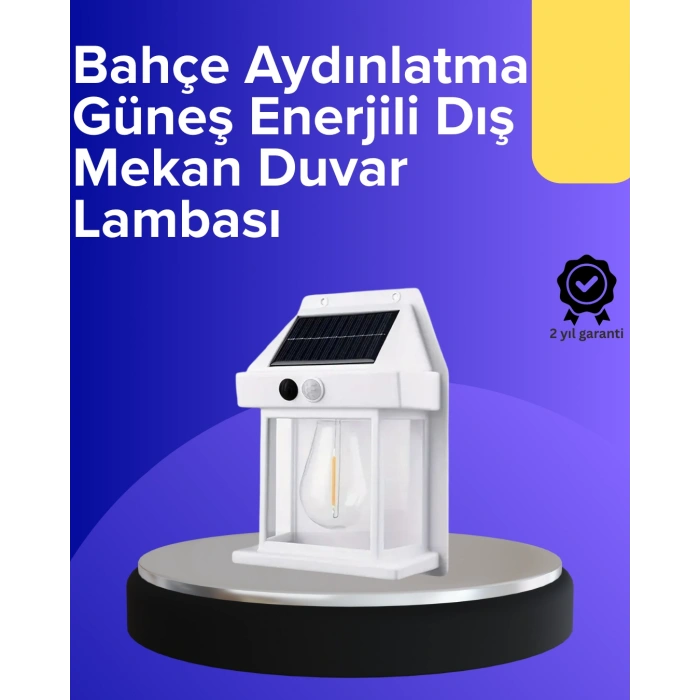 Hubrendy Tekno Güneş Enerjili Hareket Sensörlü Duvar Lambası