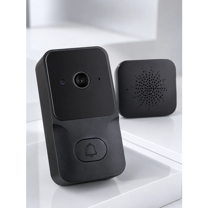 Hubrendy Tekno HD Kameralı Akıllı Kapı Zili | Çift Yönlü Sesli Wi-Fi Görüntülü Kapı Zili