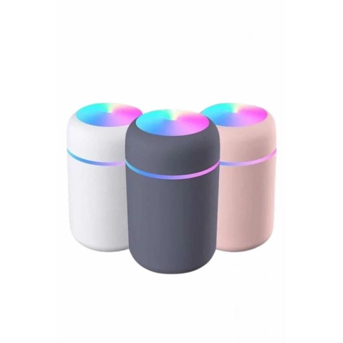 Hubrendy Tekno Humidifier LED Işıklı Mini Ortam Oda Kokusu Aromaterapi Buhardanlık