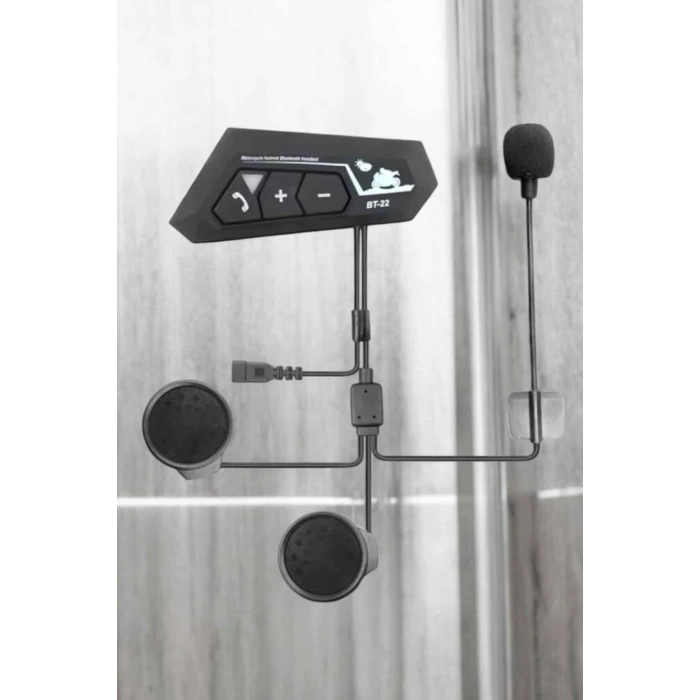 Hubrendy Tekno İnterkom Intercom Kask Kulaklık Bt22 Bluetooth Motosiklet Kulaklık 5.0 Bluetooth