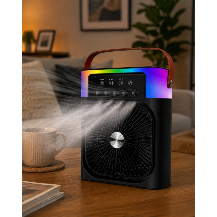 Hubrendy Tekno IŞIKLI FAN 5005 SİYAH