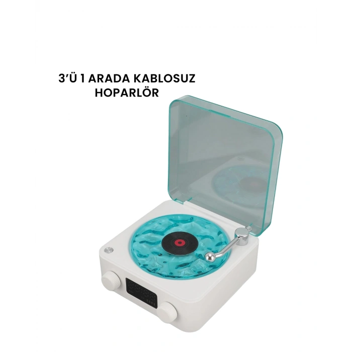 Hubrendy Tekno Kablosuz Bluetooth Hoparlör MAVİ