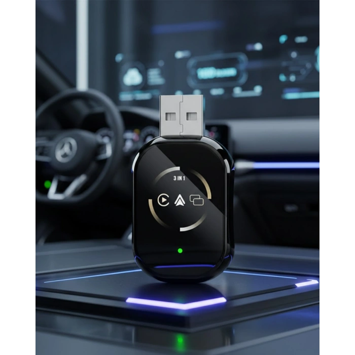 Hubrendy Tekno Kablosuz CarPlay ve Android Auto Adaptörü Tak Çalıştır Kullanım