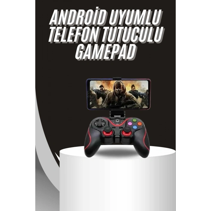 Hubrendy Tekno Kablosuz Oyun Kolu Bluetooth Joystick Gamepad Android Uyumlu