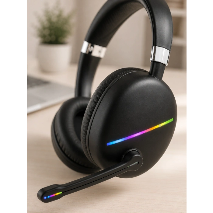 Hubrendy Tekno RGB SİYAH KULAKLIK MAX-17