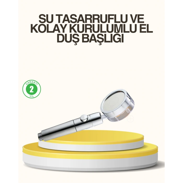 Hubrendy Tekno Su Basıncını Artıran Sızdırmaz Duş Başlığı