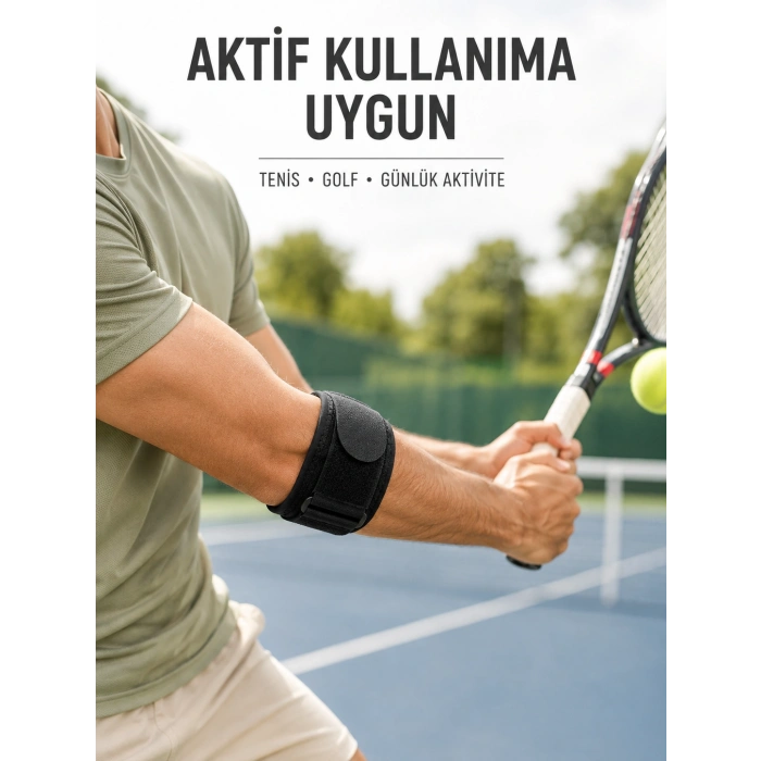Hubrendy Tekno Tenisçi Dirseği Bandı Ayarlanabilir Epikondilit Dirsek Desteği