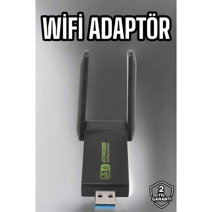 Hubrendy Tekno Wifi Adaptör Çift Bantlı Kablosuz Wifi Adaptörü