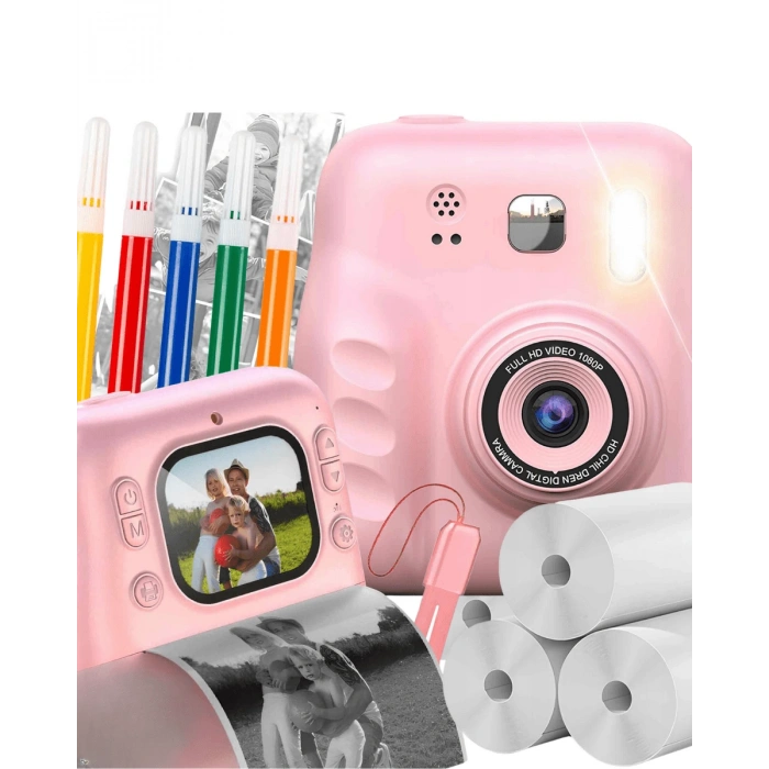 Hubrendy Tekno Y300H PRİNTER KAMERA PEMBE