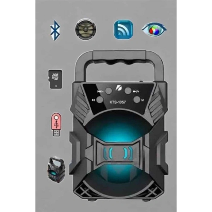 Hubrendy Tekno Yüksek Performanslı Bluetooth Hoparlör Kablosuz Taşınabilir