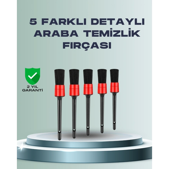 Hubrendy Tekno Yumuşak Kıllı Araç Bakım Fırça Takımı