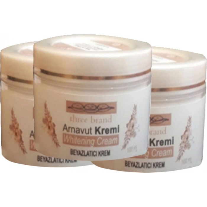 Hubrendy Bez Three Brand Arnavut Kremi Whitens Cream 100 ml x 3 adet