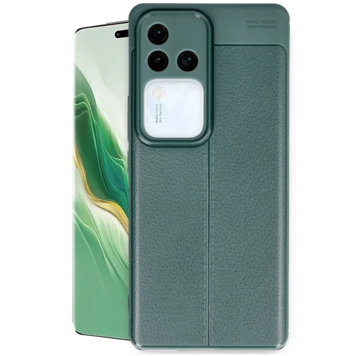 Hubrendy Bez Vivo V30 5G Kılıf Auto Focus Kapak - Koyu Yeşil