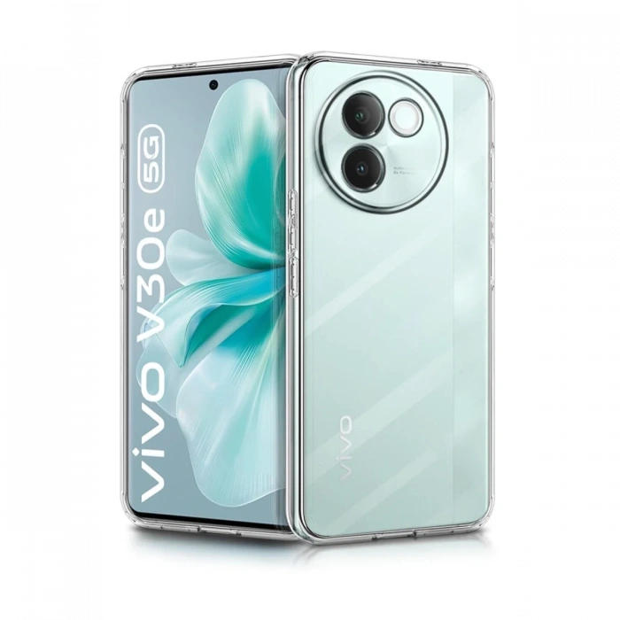 Hubrendy Bez Vivo V30e Kılıf Lüx Şeffaf Silikon