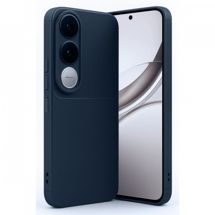 Hubrendy Bez Vivo V50 Lite 4G Auto Focus Karbon Kapak - Lacivert