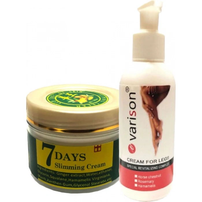 Hubrendy Bez Varison Bacak Bakım 120 ml Krem + 7 Days Slimingcream Jeli