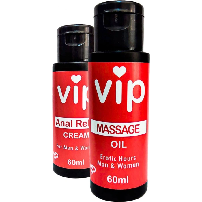 Hubrendy Bez VİP Masaj Yağı 60 ml + Anal Relax Krem 60 ml