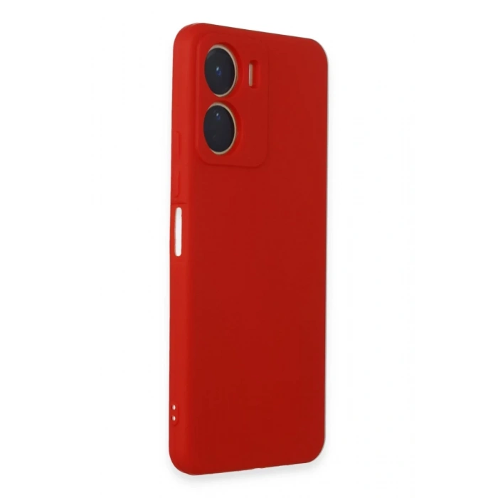 Hubrendy Bez Vivo Y16 Kılıf First Silikon - Kırmızı