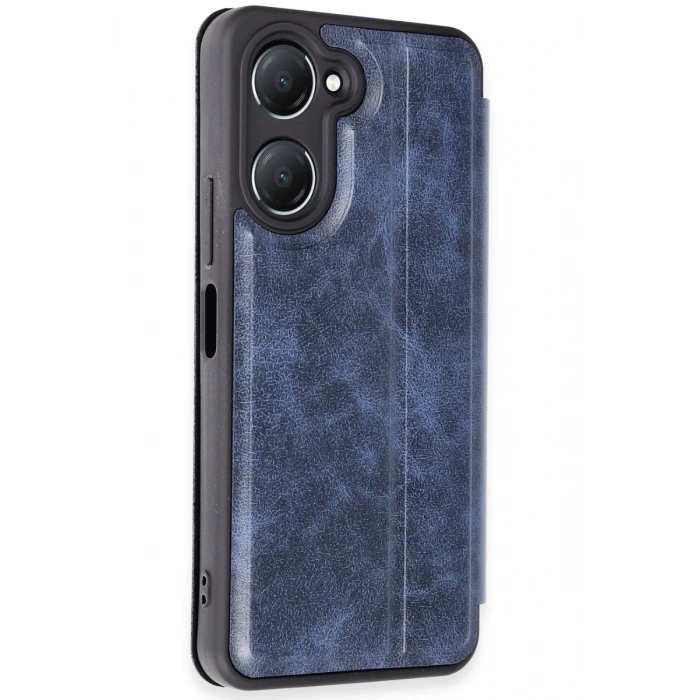 Hubrendy Bez Vivo Y18 Kılıf Flip Cover - Lacivert