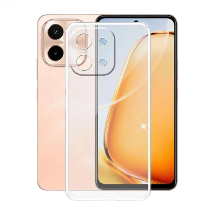 Hubrendy Bez Vivo Y28 Kılıf Lüx Şeffaf Silikon