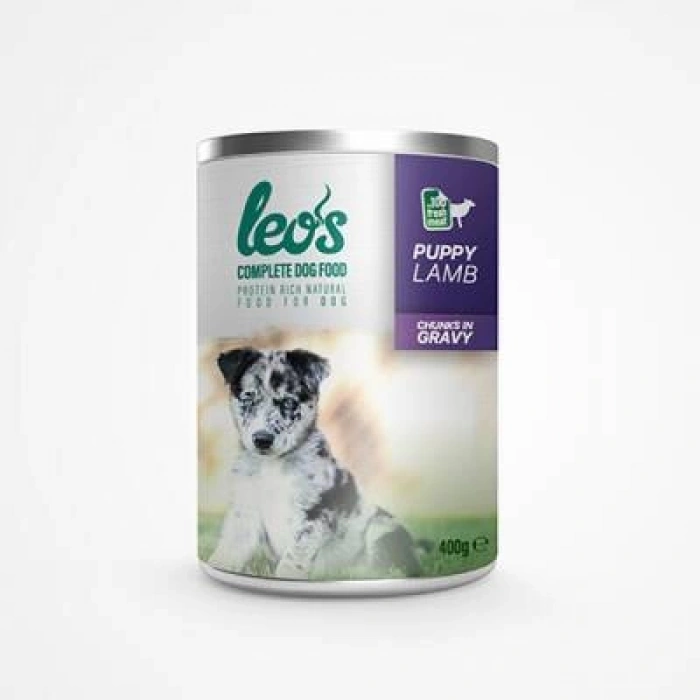 Kuzu Parça Etli Soslu Yavru Köpek Konservesi 12 Adet 400 Gr