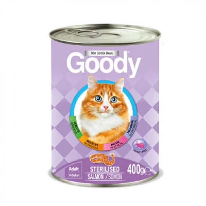 Somonlu Kısırlaştırılmış Kedi Konservesi 6 Adet 400 Gr