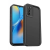 Hubrendy Bez Oppo A16 Kılıf Viera Silikon - Siyah
