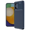 Hubrendy Bez Oppo A38 Kılıf Auto Focus Karbon Kapak - Lacivert