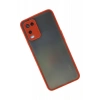 Hubrendy Bez Oppo A54 4G Kılıf Montreal Silikon Kapak - Kırmızı