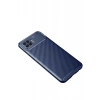 Hubrendy Bez Oppo A73 Kılıf Auto Focus Karbon Kapak - Lacivert