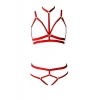 Hubrendy Beru 3 Parça Seksi Harness Sütyen Takım - Brf144
