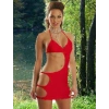 Hubrendy Beru B060785 Dekolteli Seksi Elbise