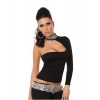 Hubrendy Beru B101432 Pul Payet Aksesuarlı Bluz