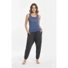 Hubrendy Beru Bayan Yazlık Poly Şalvarlı Pijama 21519