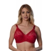Hubrendy Beru Bordo Dantelli Toparlayıcı Sütyen - 503