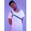 Hubrendy Beru Çapraz Kol Detaylı Erkek  Deri Harness - Brfm3