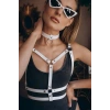 Hubrendy Beru Choker Detaylı Şık Göğüs Kemer - Brf990