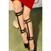 Hubrendy Beru Deri Bacak Harness - Etek Ve Şort Altı Deri Aksesuar - Brf593