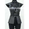 Hubrendy Beru Deri Elbise Harness, Deri Etek Ve Göğüs Elbise - Brf1371
