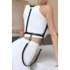 Hubrendy Beru Elbise Üzeri Askılı Deri Kemer Harness - Brf1171