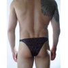 Hubrendy Beru Erkek Daire Desenli Brazillian Slip