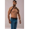 Hubrendy Beru Erkek Deri Göğüs Harness - Brfm139