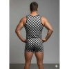 Hubrendy Beru Erkek Desenli Tank Top Boxer Takım