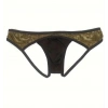 Hubrendy Beru Erkek  Gold Metalik Jockstrap İç Giyim